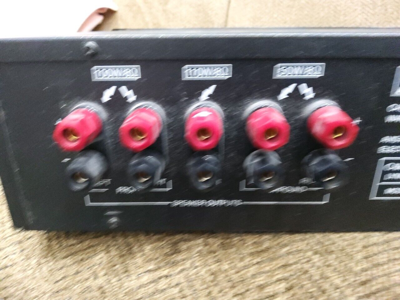 CARVER AV-405 5 Channel Power Amp Amplifier Rare Vintage Pro Audio Surround