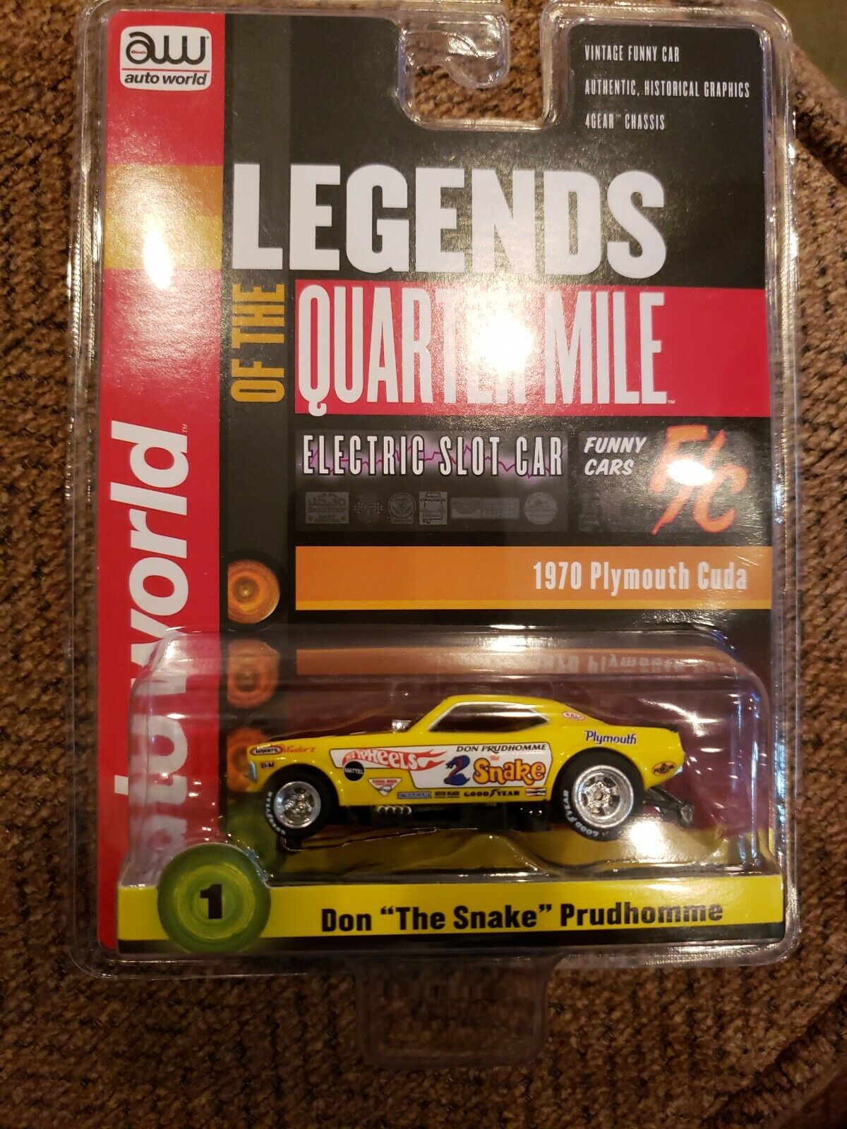 New Auto World Don "The Snake" Prudhomme Legend of the 1/4 Mile Fits AW, AFX
