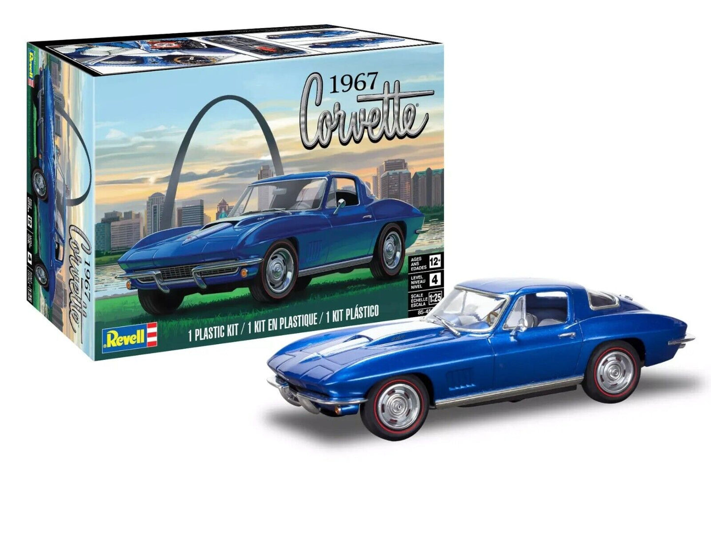 Revell 1/25 1967 Corvette Coupe Plastic Model Kit 85-4517 NEW IN SEALED BOX