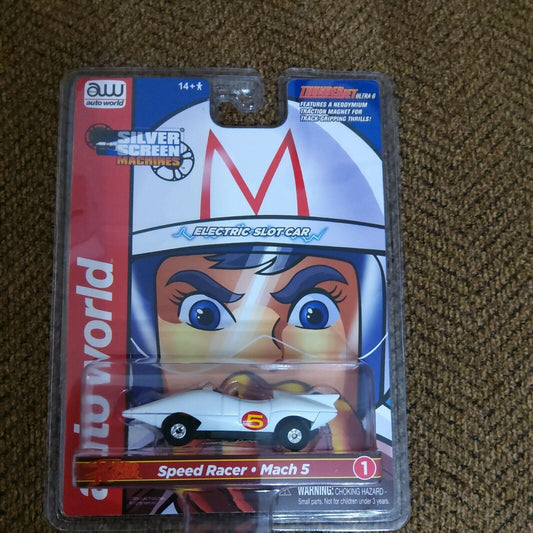 HO Slot Car - Auto World ThunderJet Ultra-G- Silver Screen Machines Speed Racer