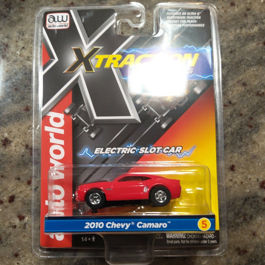 Auto World Xtraction Ultra G 2010 Chevy Camaro HO Slot Car - RED