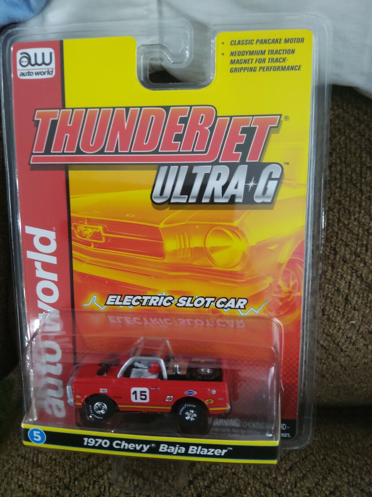 Auto World Thunderjet R34 1970 Chevrolet Baja Blazer Red HO Slot Car