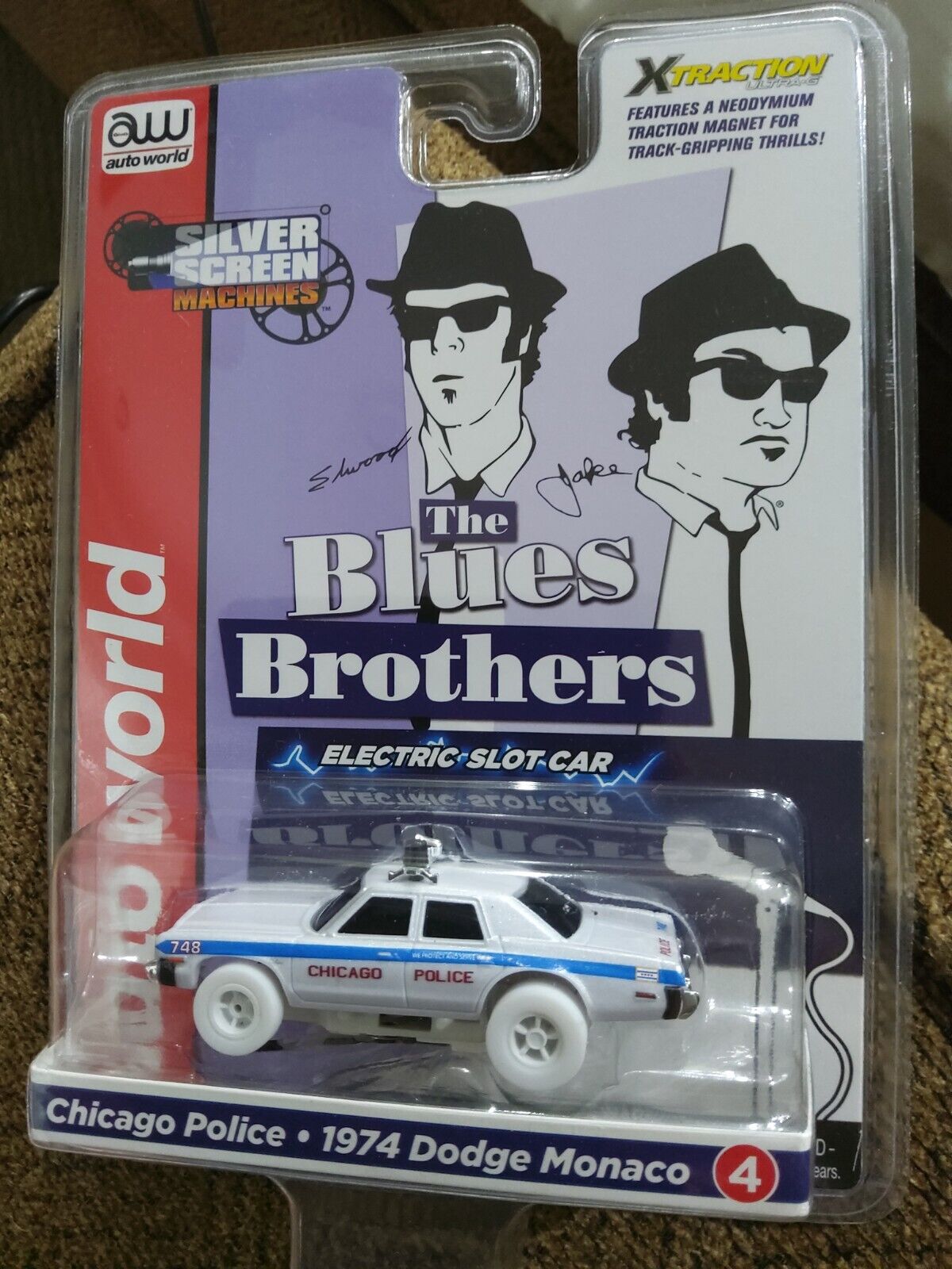  Auto World R36 Silver Screen Machines Chicago Police 1974 Dodge Monaco  iwheels
