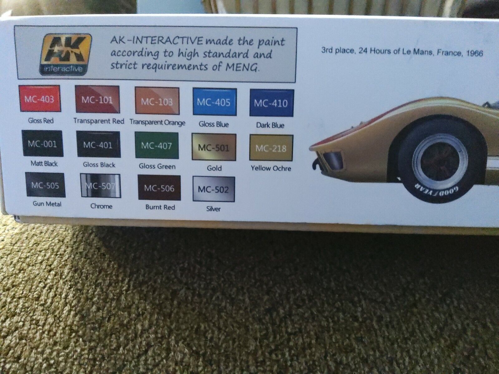 Meng 1/24 Ford GT40 Mk.II 1966 CS-004 plastic model kit NIB